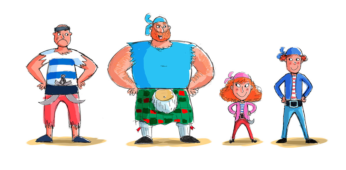 children's book characters design cartoon humorous