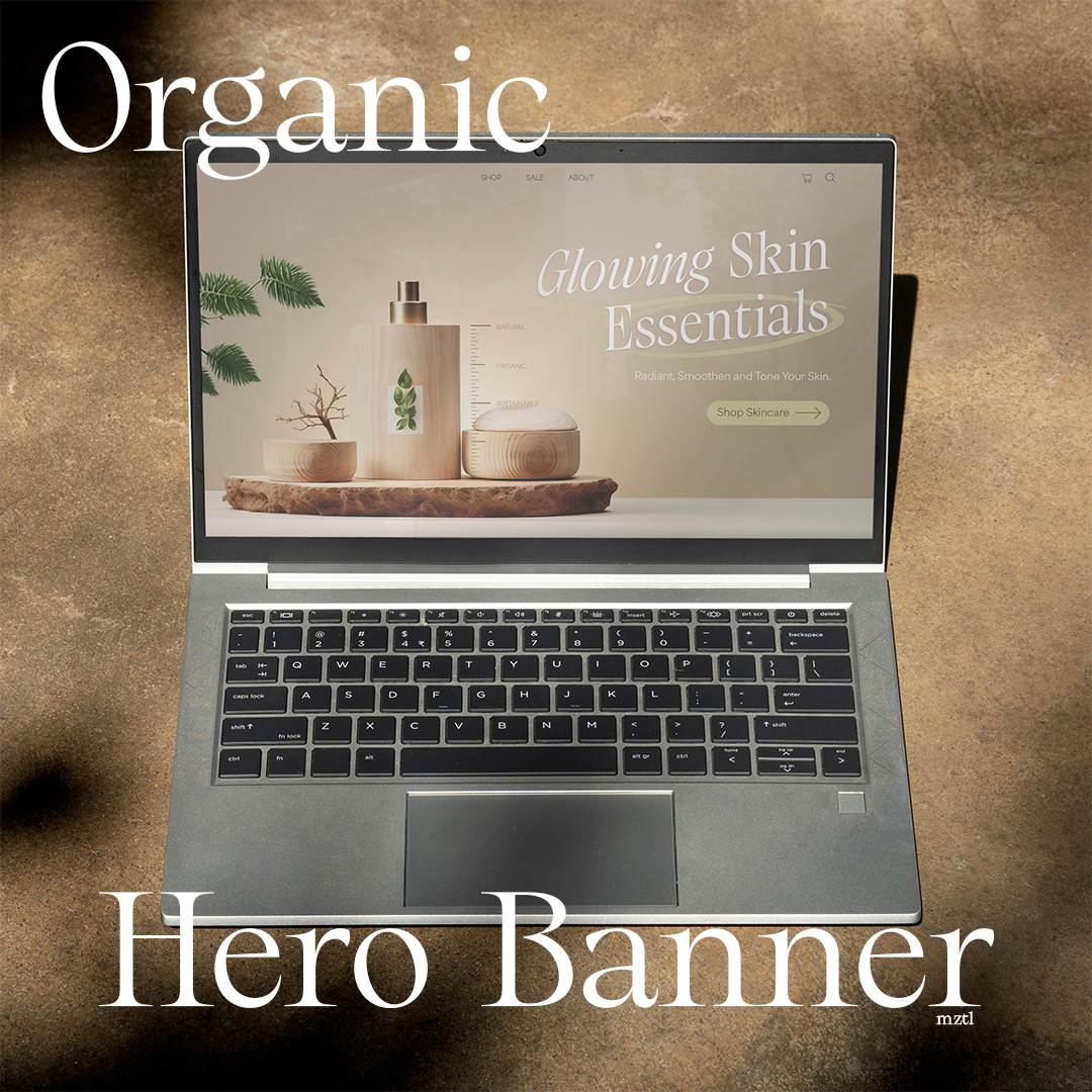 skincare Website UI ux Header banner