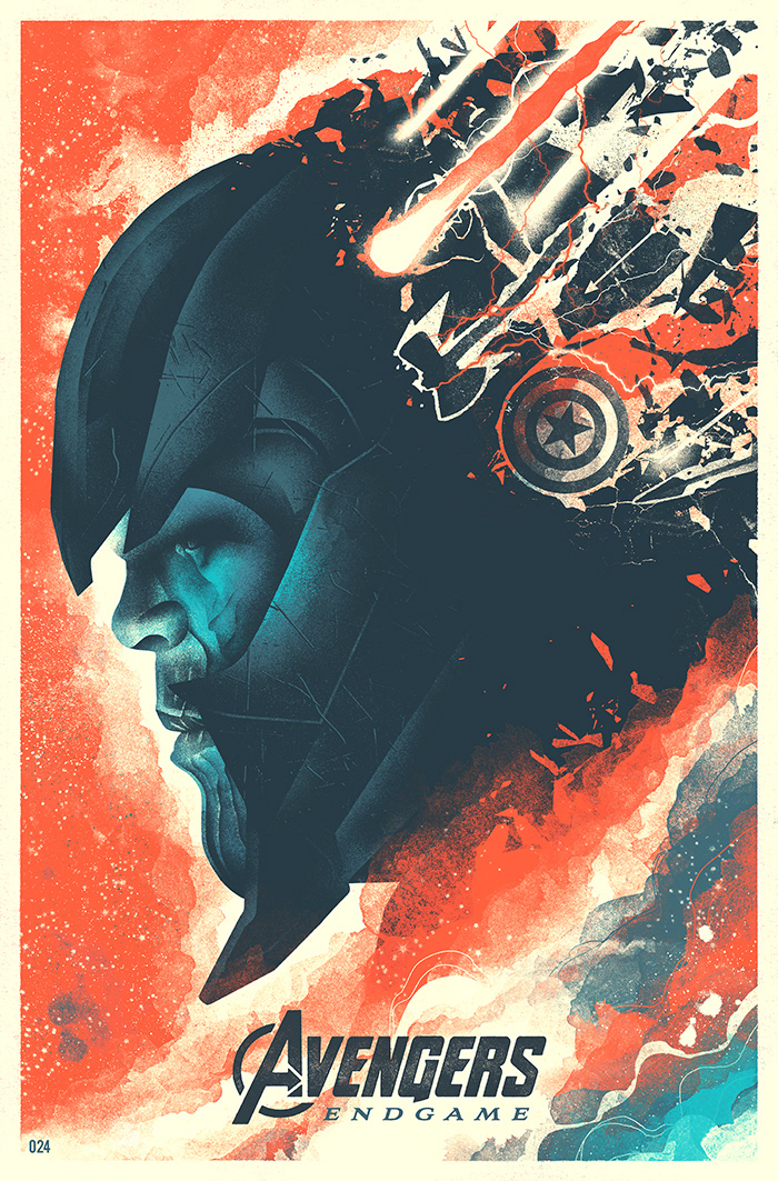 marvek Avengers endgame iron man captain america Thor film poster poster screenprint poster art