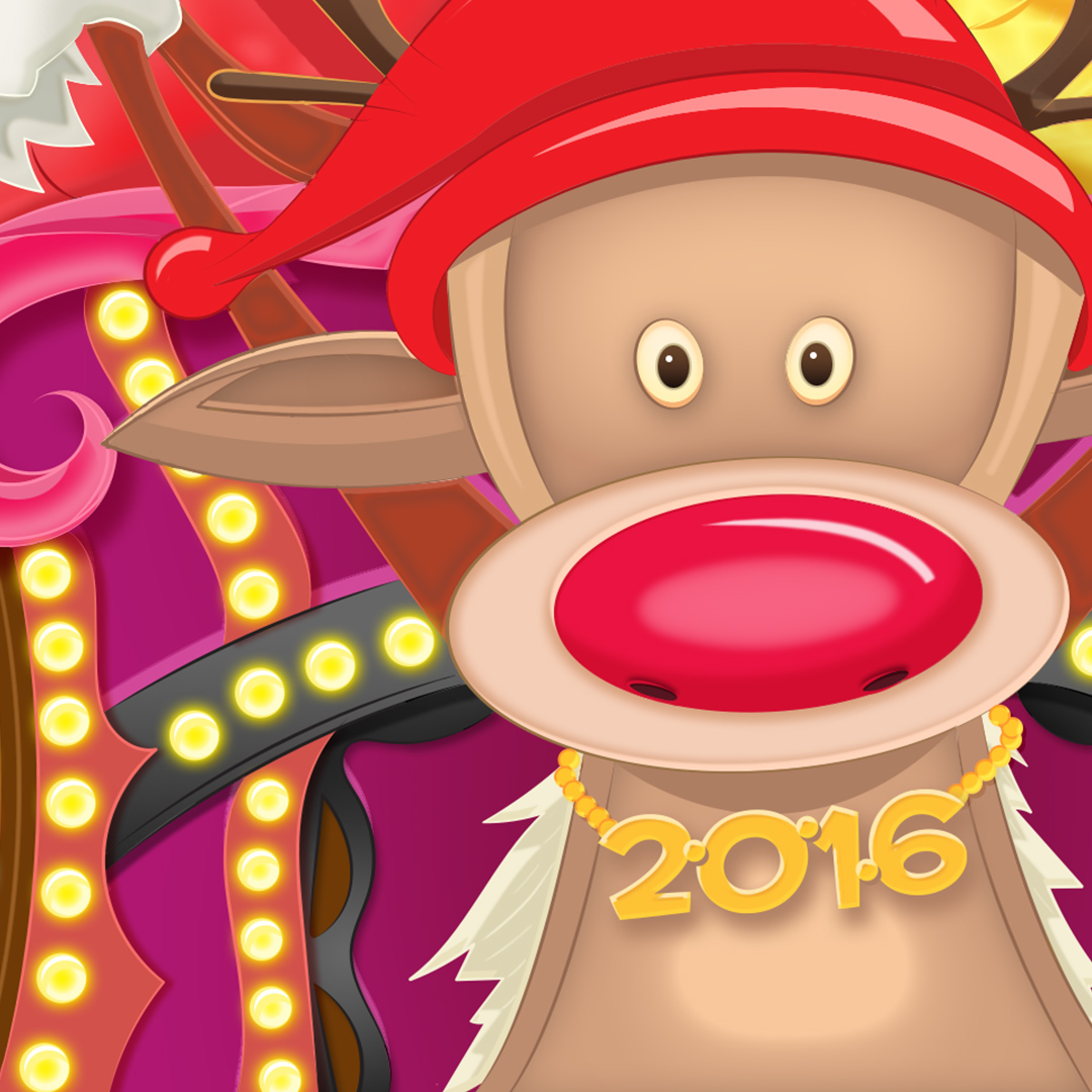 new year greeting mysore Santa Claus