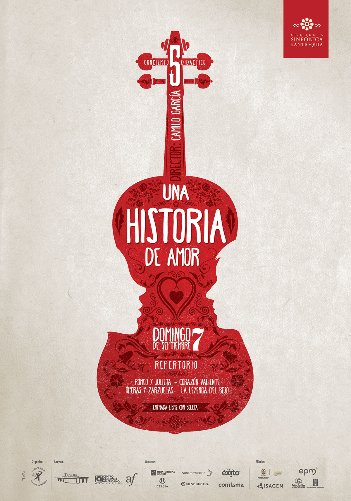 posters afiche orquesta sinfónica musica medellin TBWA Adrian Felipe Arroyave anuario publicidad 2015