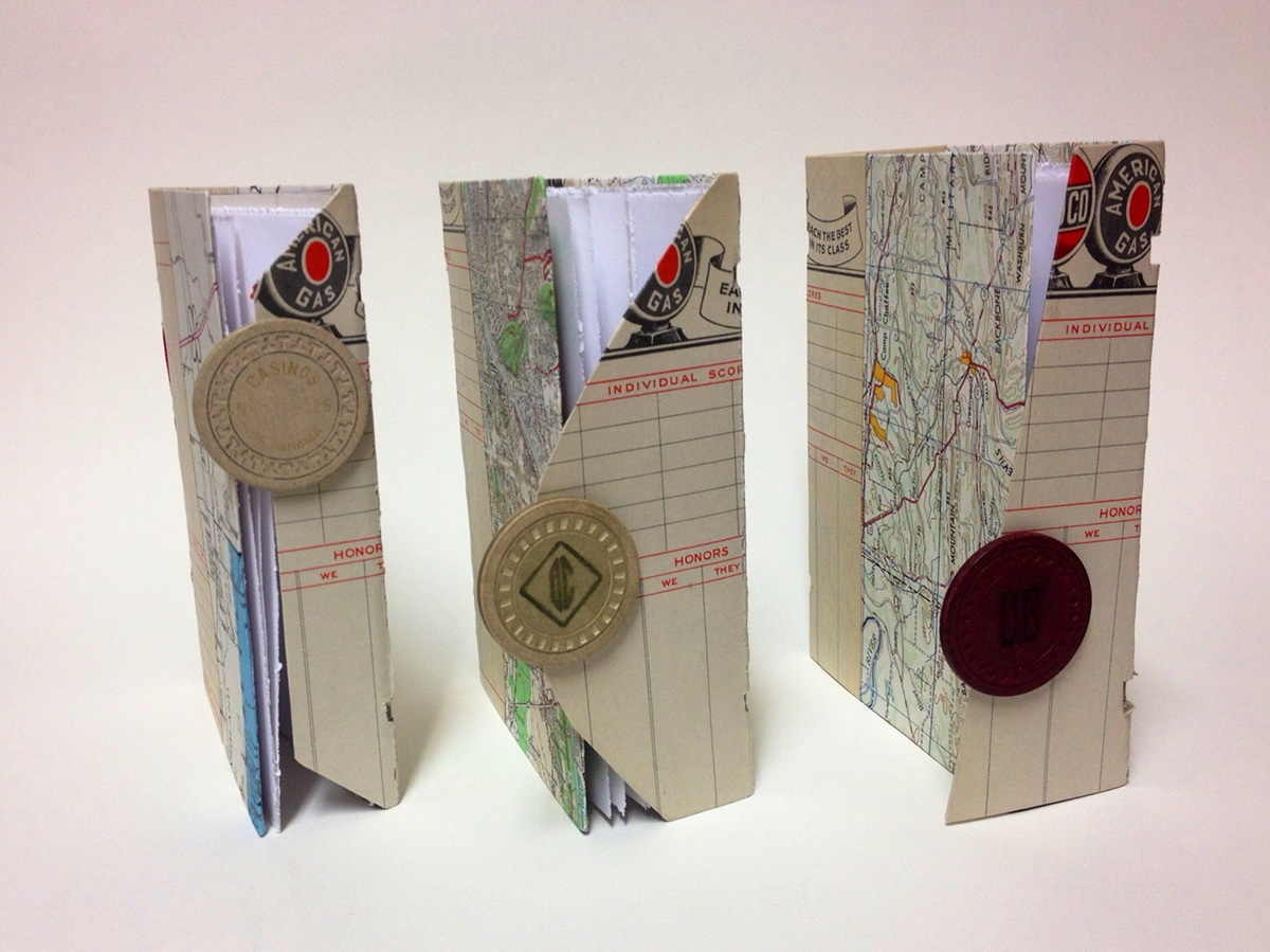 Travel journal sketchbook pamphlet Bookbinding handmade book design