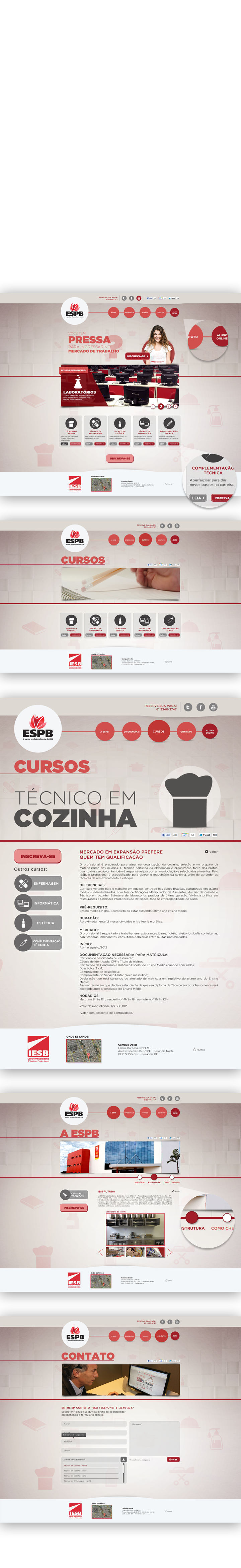 escola school Website Ensino profissionalizante Brasil Brazil carolina ventura minas gerais site universidade IESB  