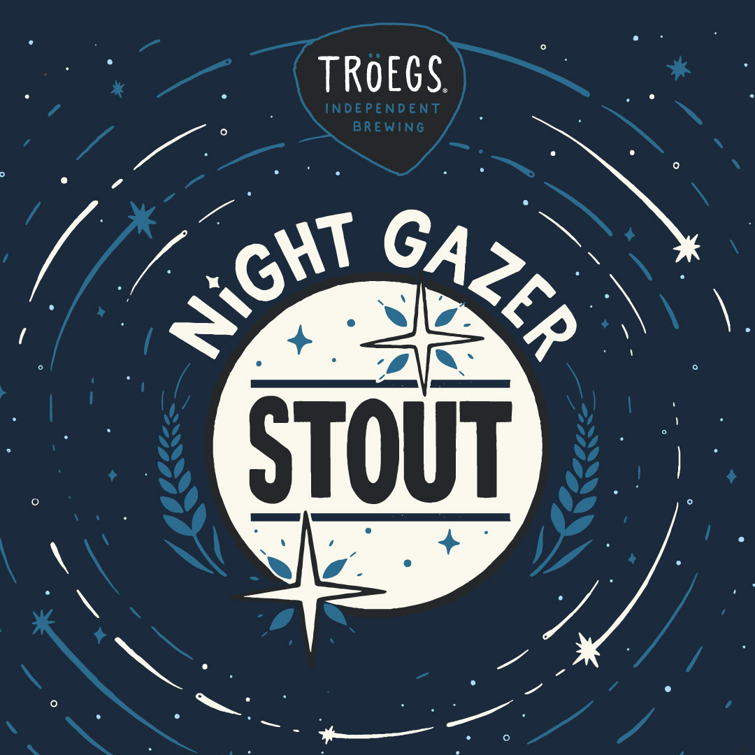 craft beer beer troegs troegs brewing stout package design  label design Space  lettering Nightsky