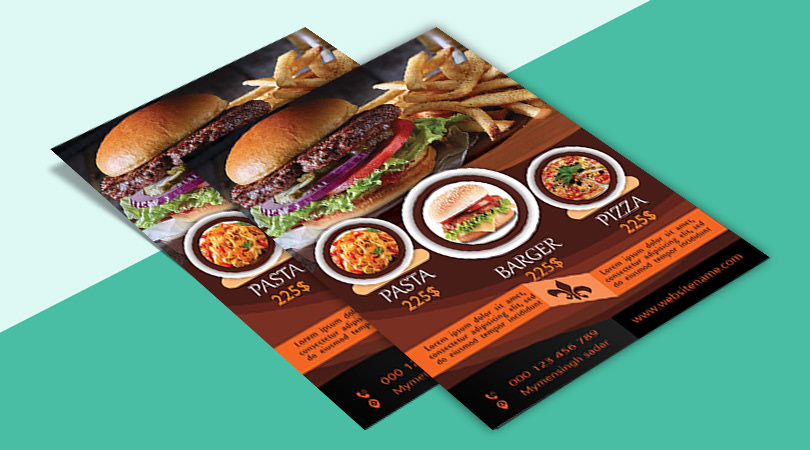 restaurant flyer flyer restaurant business flyer corporate flyer photoshop design print design  branding 