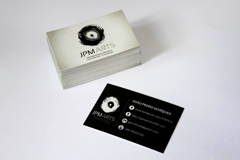 business card card cartão Pintor jpm arts jpm