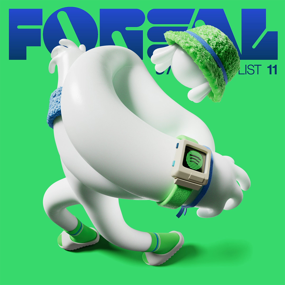 CGI ArtDirection Character spotify cover graphic design  ILLUSTRATION  playlist