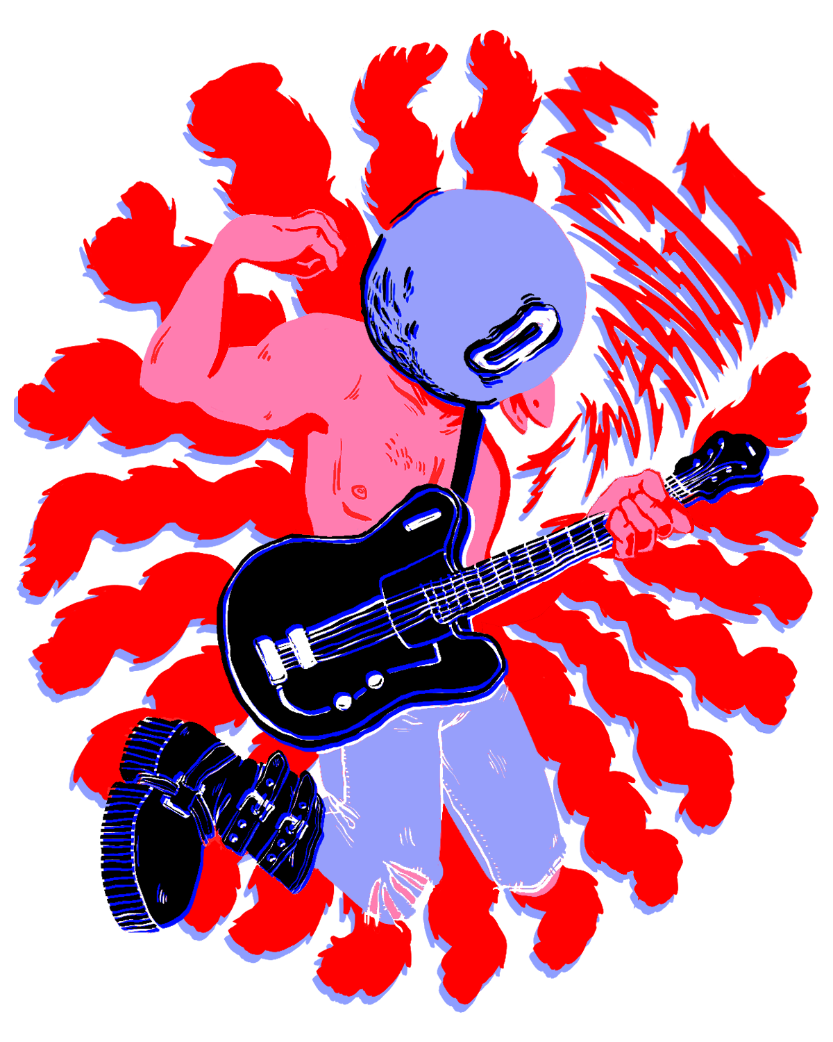 adobeawards punk bird guitar