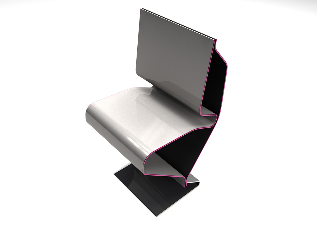 chair Conform plywood aluminum