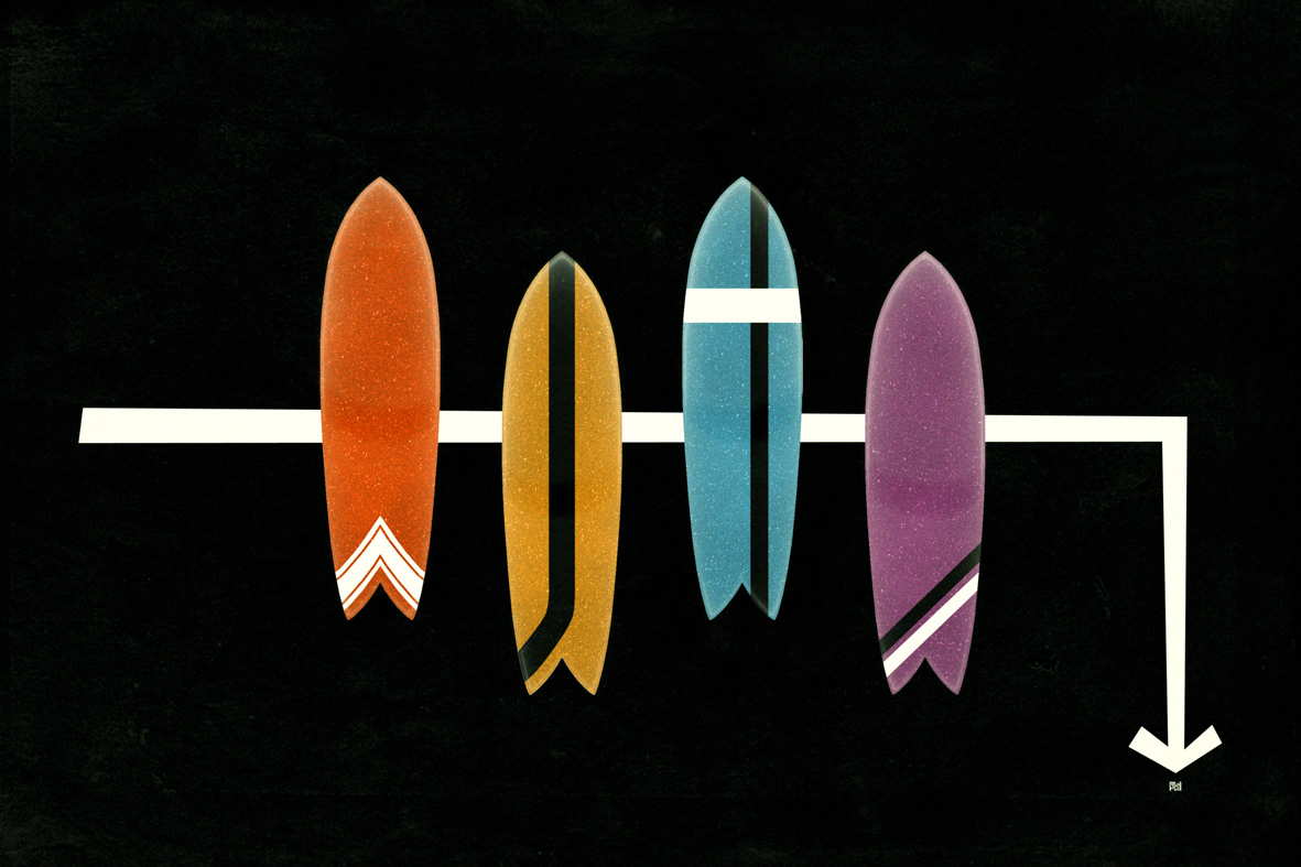 Surf 1960s Cartoons surfboards surfing sidewalk surfing