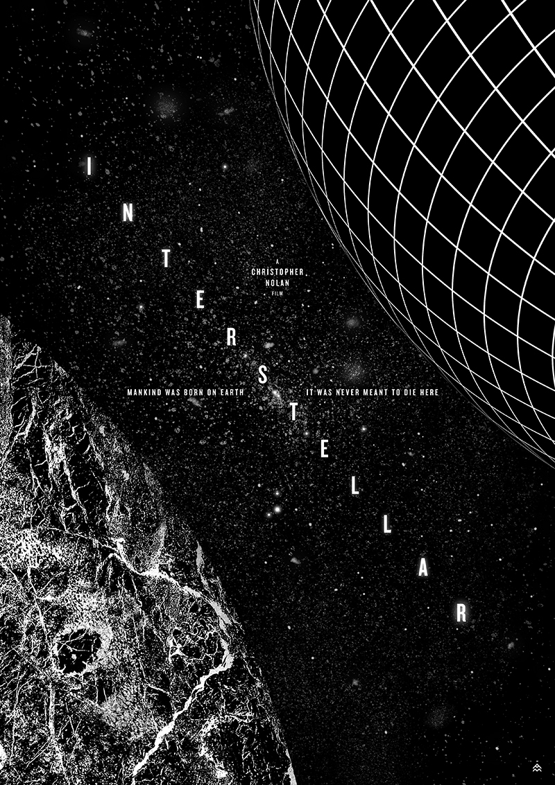 interstellar poster design Space  cosmos digital textures movie universe