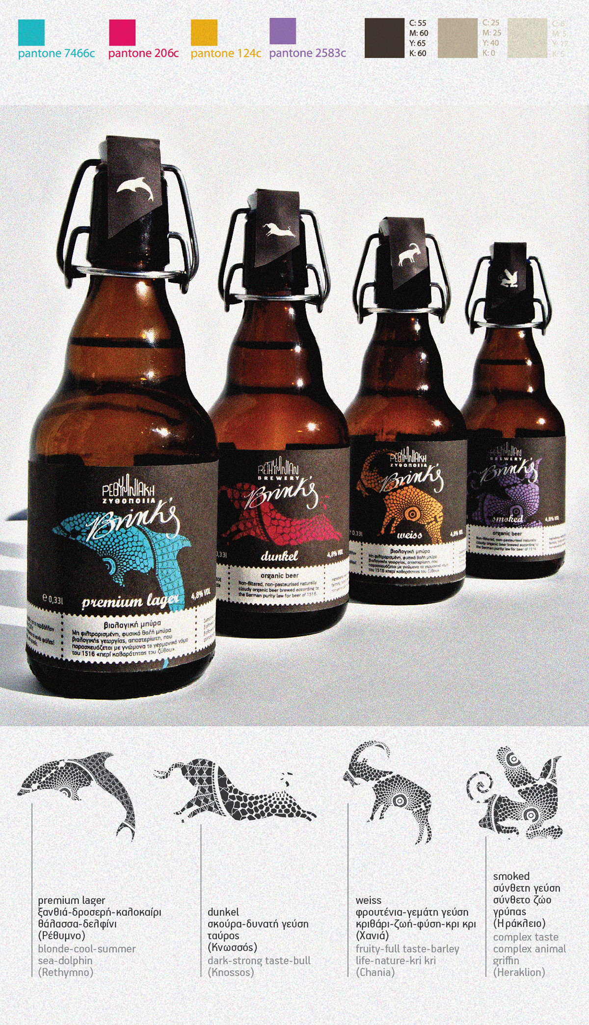 beer rethymnian Crete brewery rebranding Brinks brink's organic bio eco friendly