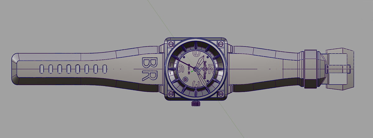 bell ross montre watch 3D black gold plane air airplane design solid classy technical horlogerie
