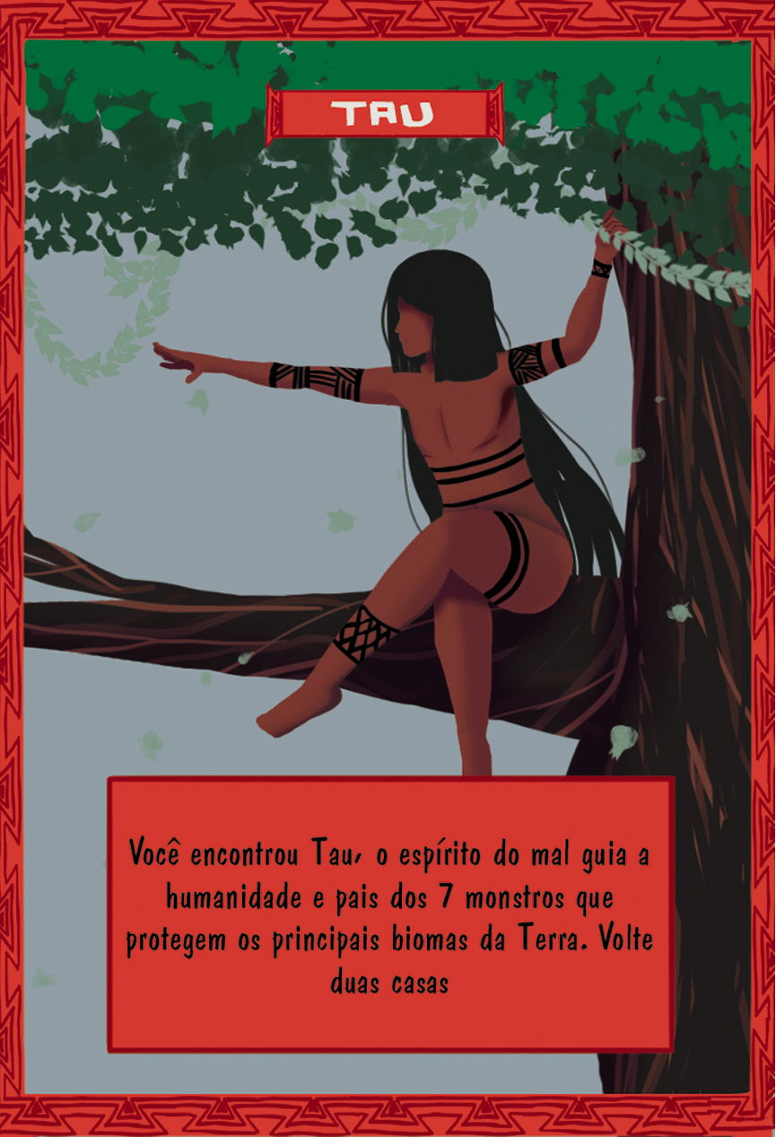 jogo Tabuleiro cartas design de jogos mitologia Mitologia Guarani