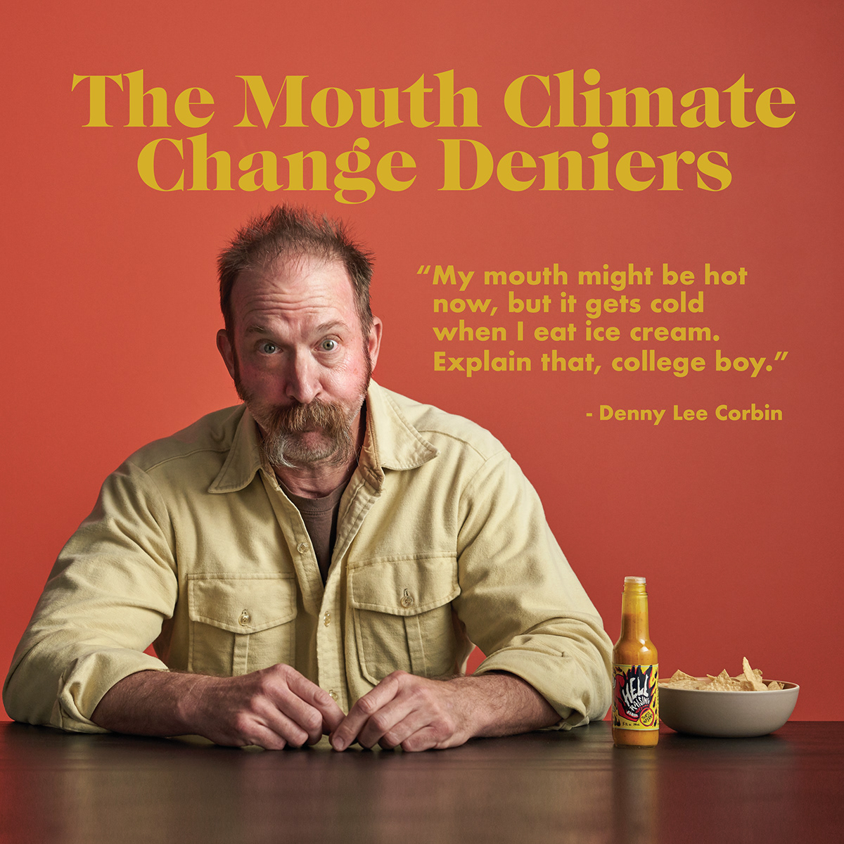 Advertising  climate hot sauce