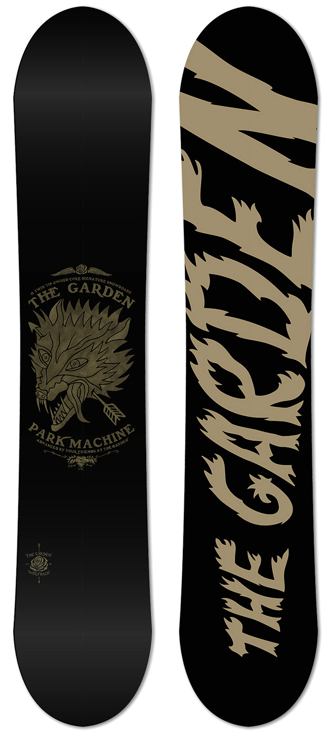snowboard lettering