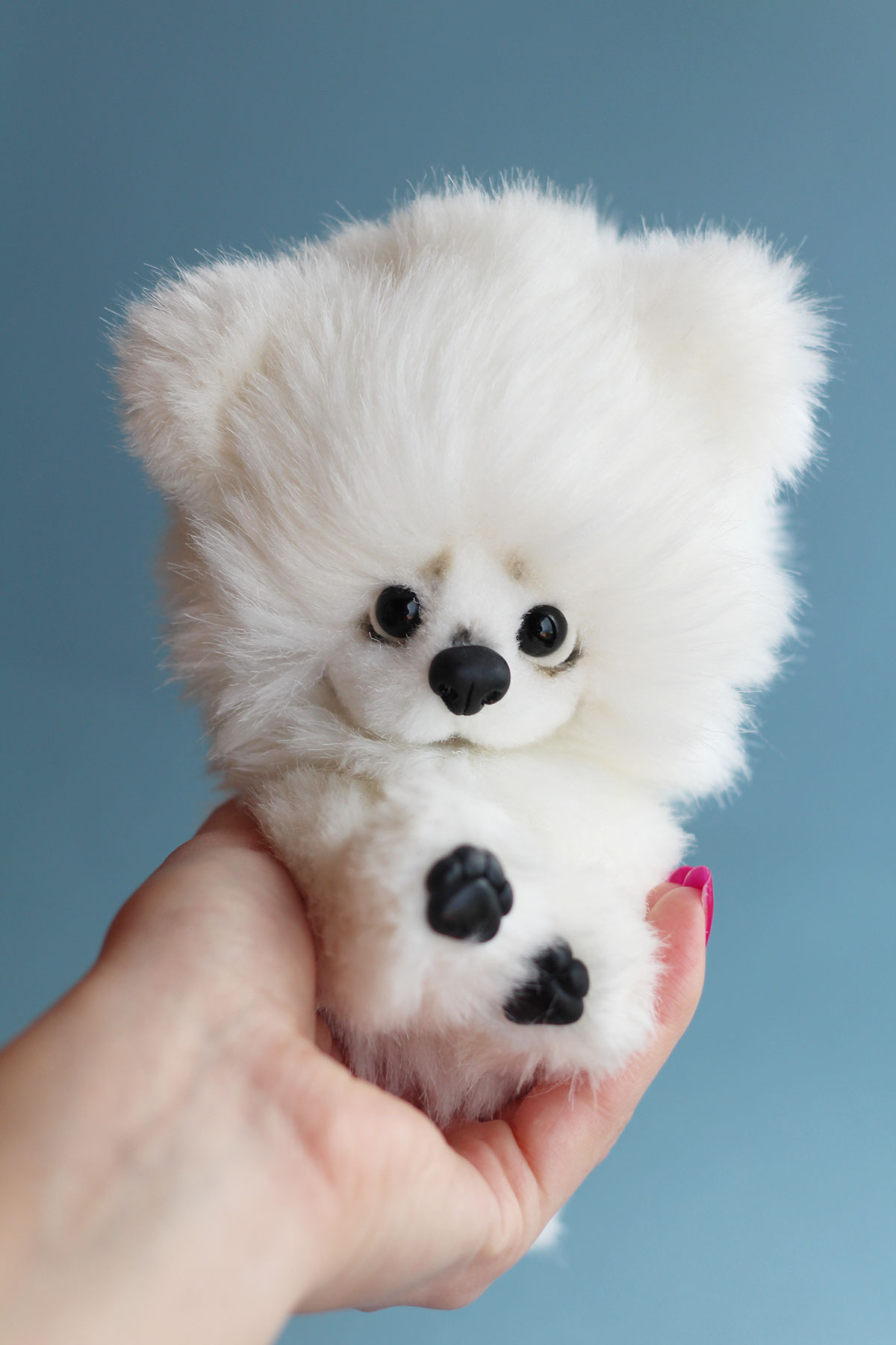 Teddy bear dog puppy Pomeranian toy realistic toy