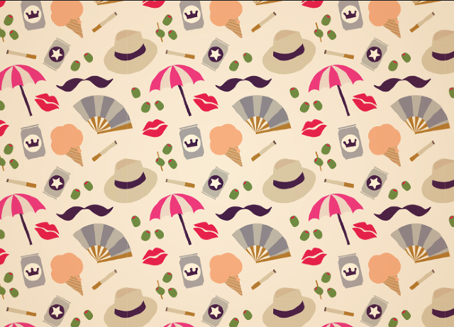 Patterns ice cream houses Wrapping paper
