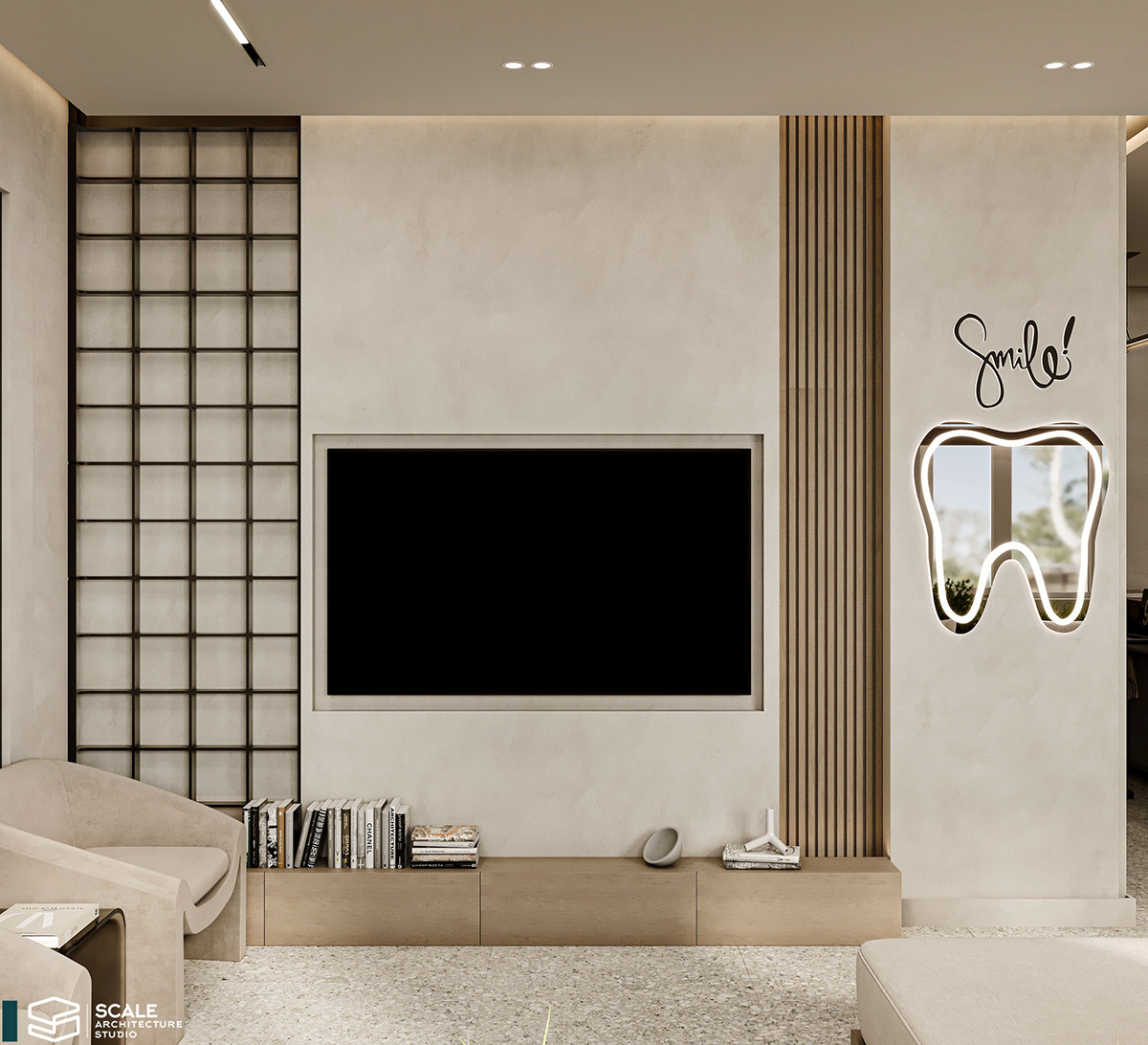interior design  architecture Render visualization 3D modern corona dental dentist clinic