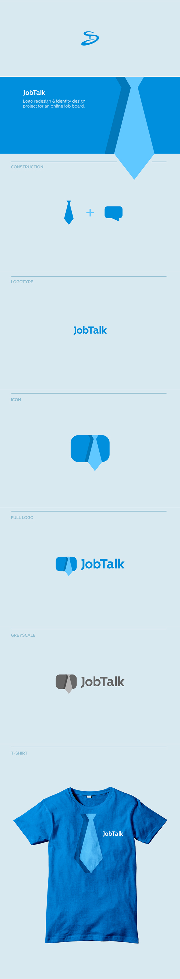 logo Logotype logomark brandmark presentation job online Board speech bubble tie business brand designer