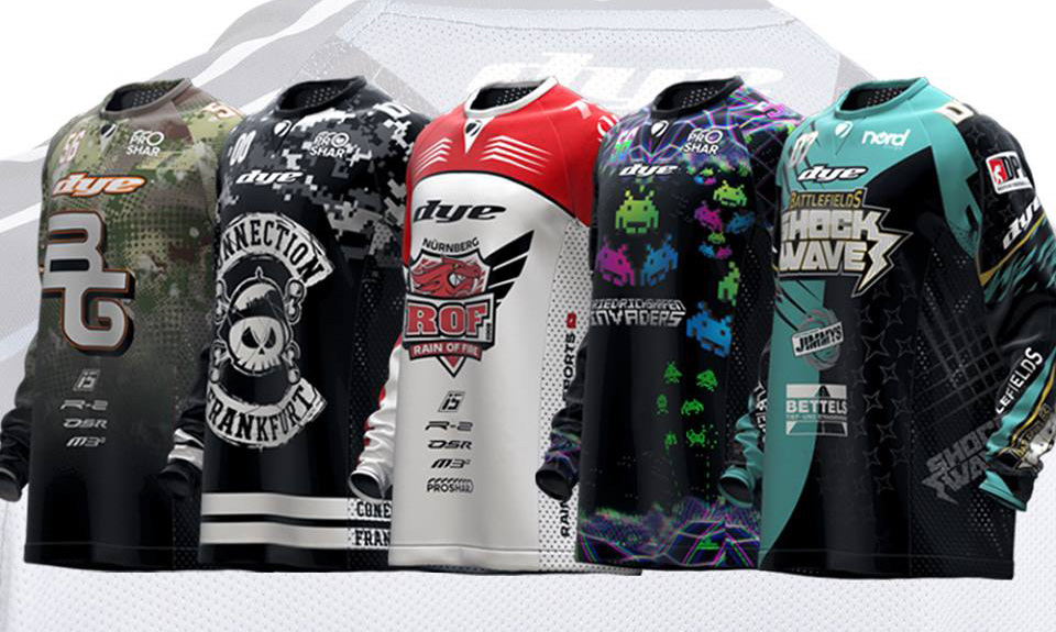 Performance CUSTOM TEAM jersey paintball team wear Clothing pattern sublimation sport graphic design  t shirts