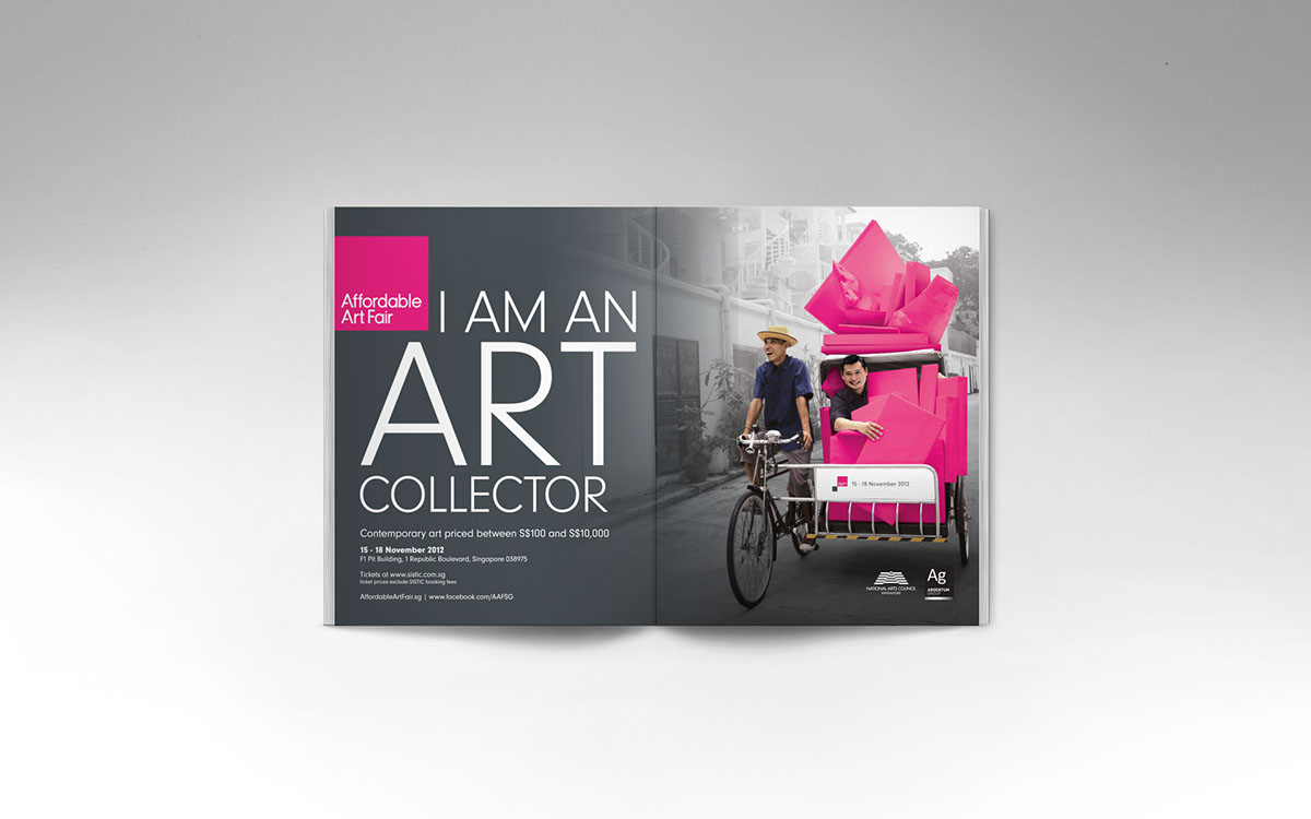 Affordable Art Fair  fair  design art pink  singapore festival  affordable frame