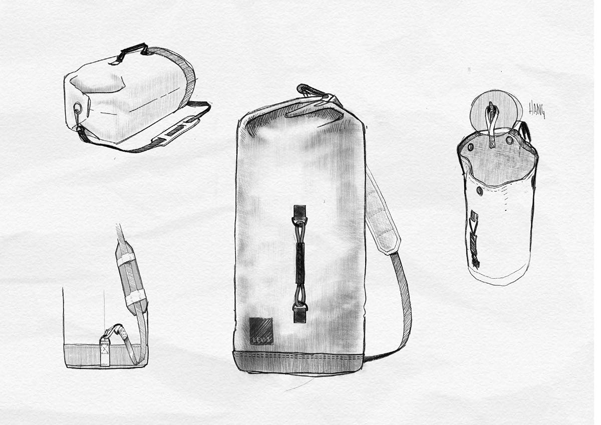 bag softgoods bag design yukon design sketch