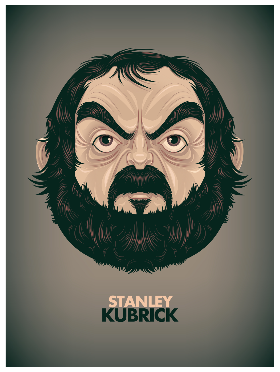 james gilleard caricature   Stanley Kubrick