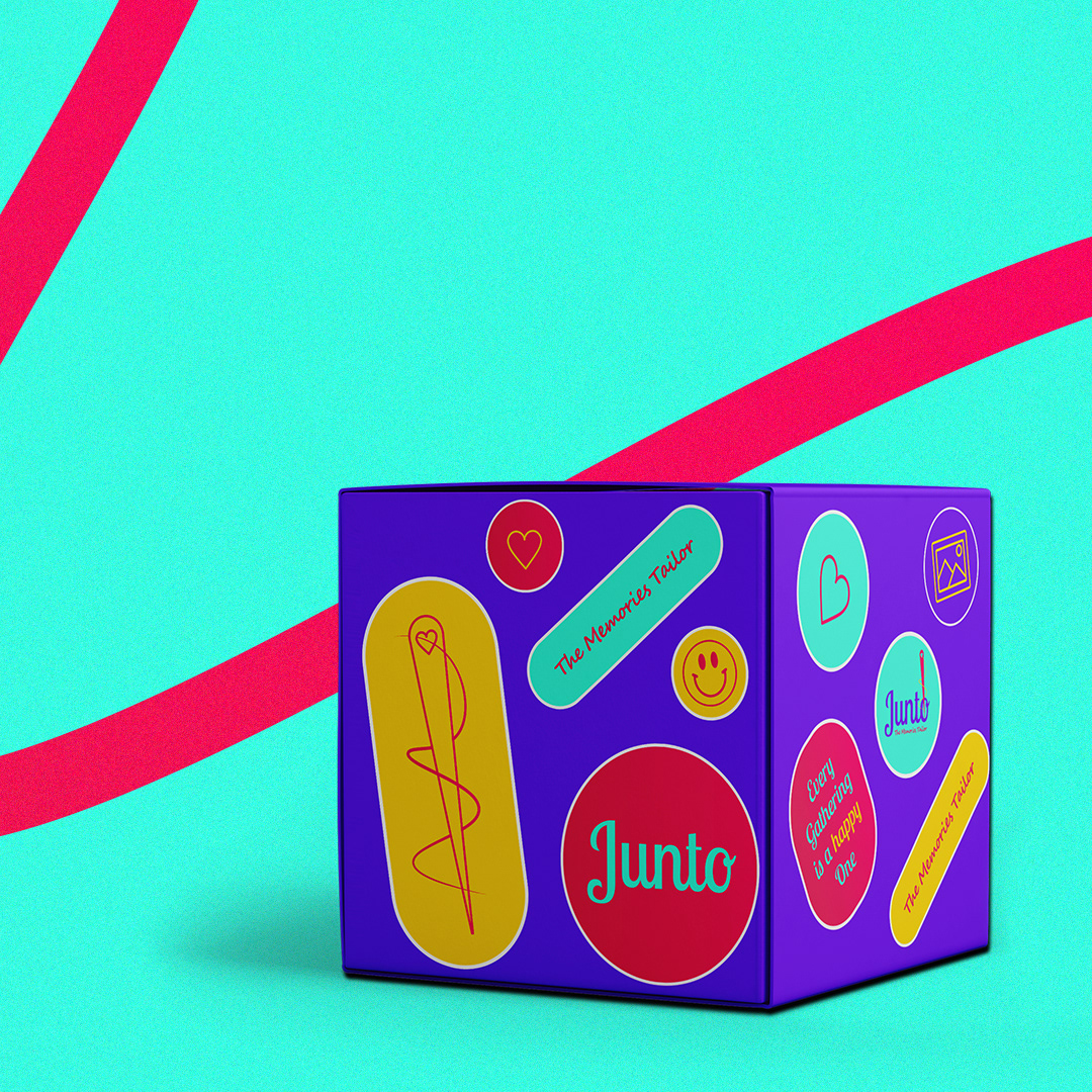 brandidentity branding  colorfull DIY giftbox heart joyfull stickers