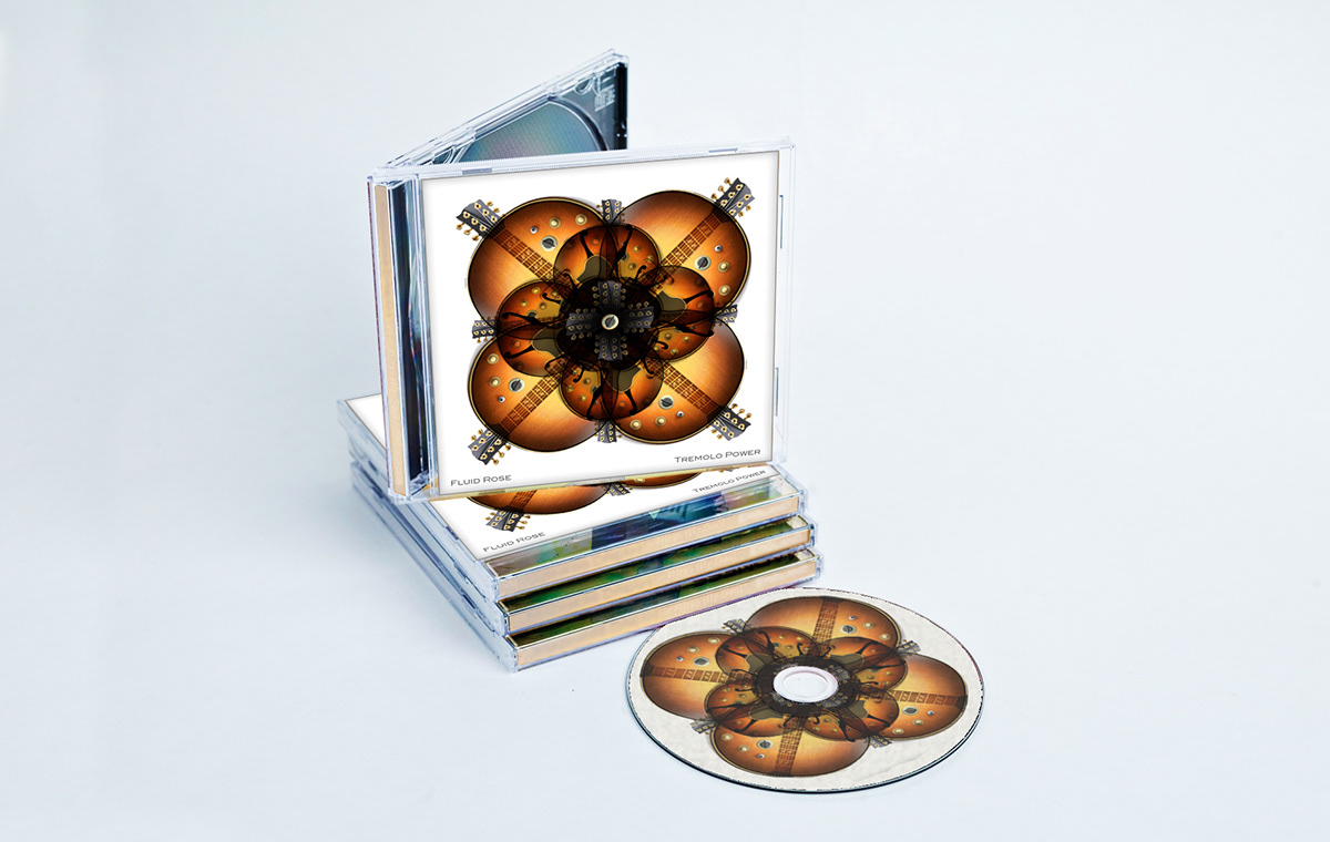 cd disc Album cover bucho compact rock rap design graphic guitar guittar fluid rose