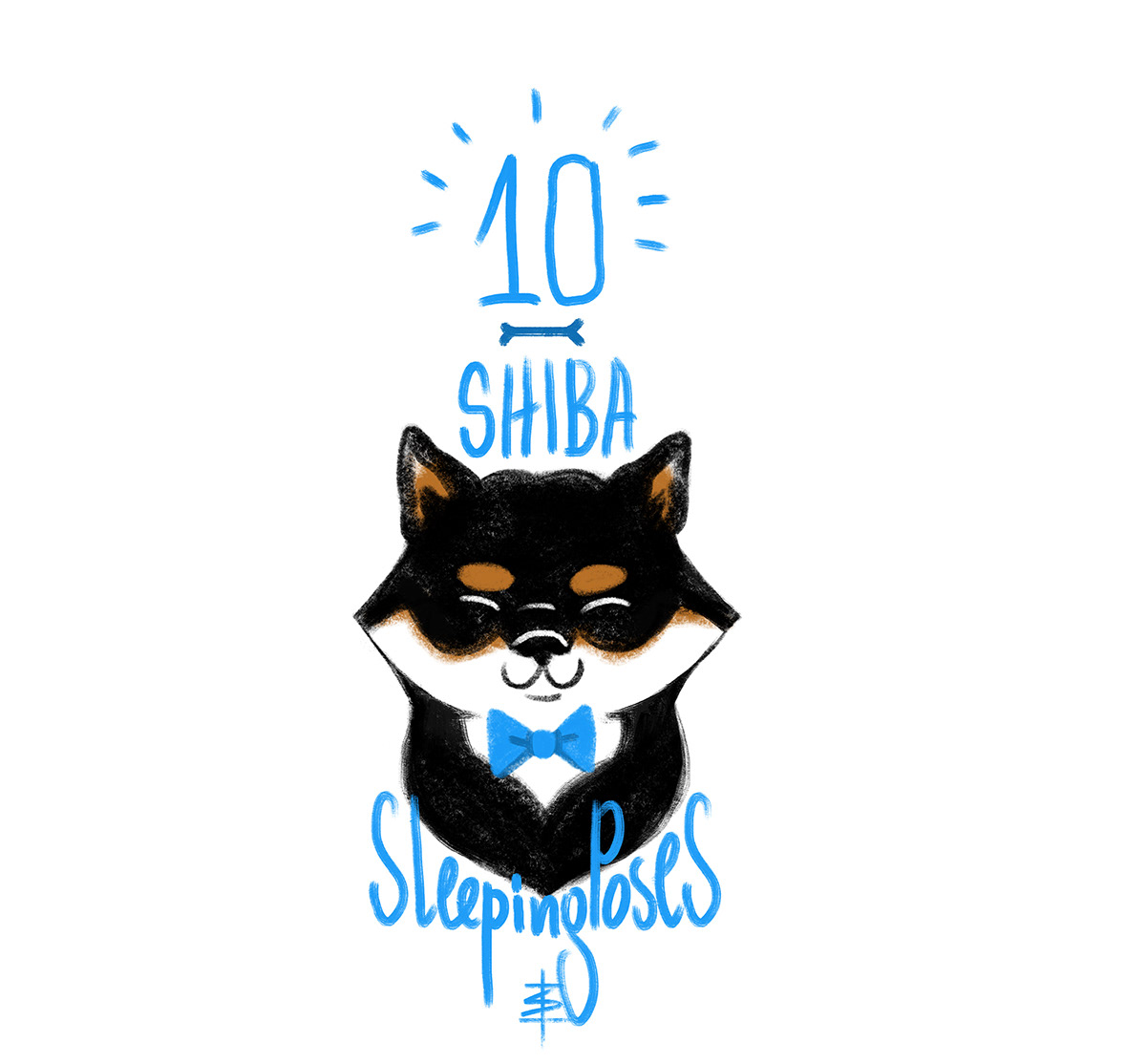 shibainu shiba dog ILLUSTRATION  sketch shibalove Drawing  Procreate Character art