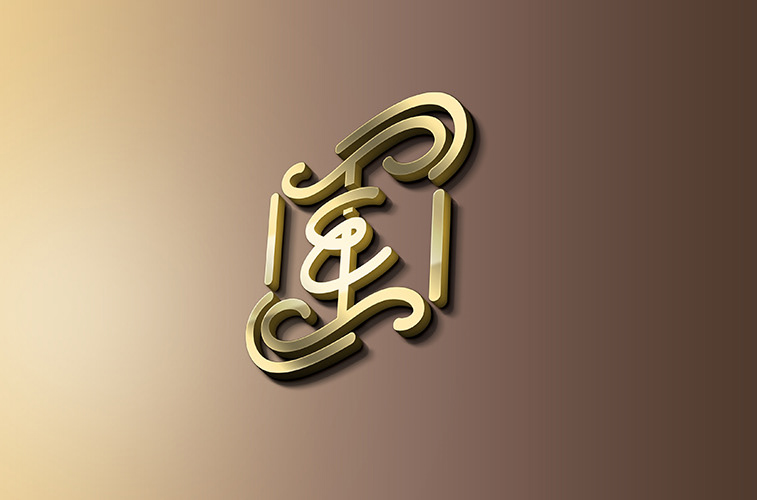 monogram logo elegance business simple print graphic