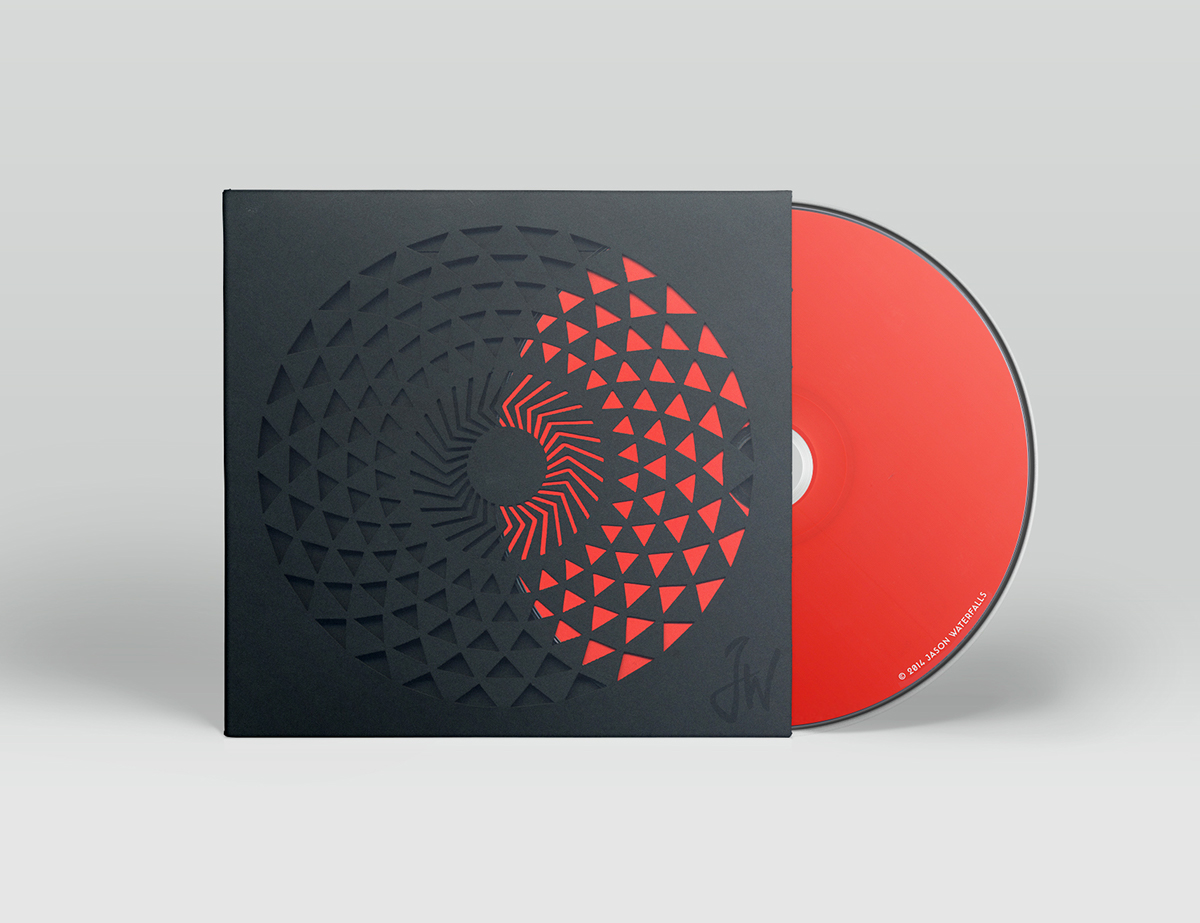 band rock punk cd Lasercut design awesome utrecht red crimson typo Patterns circles Mandala