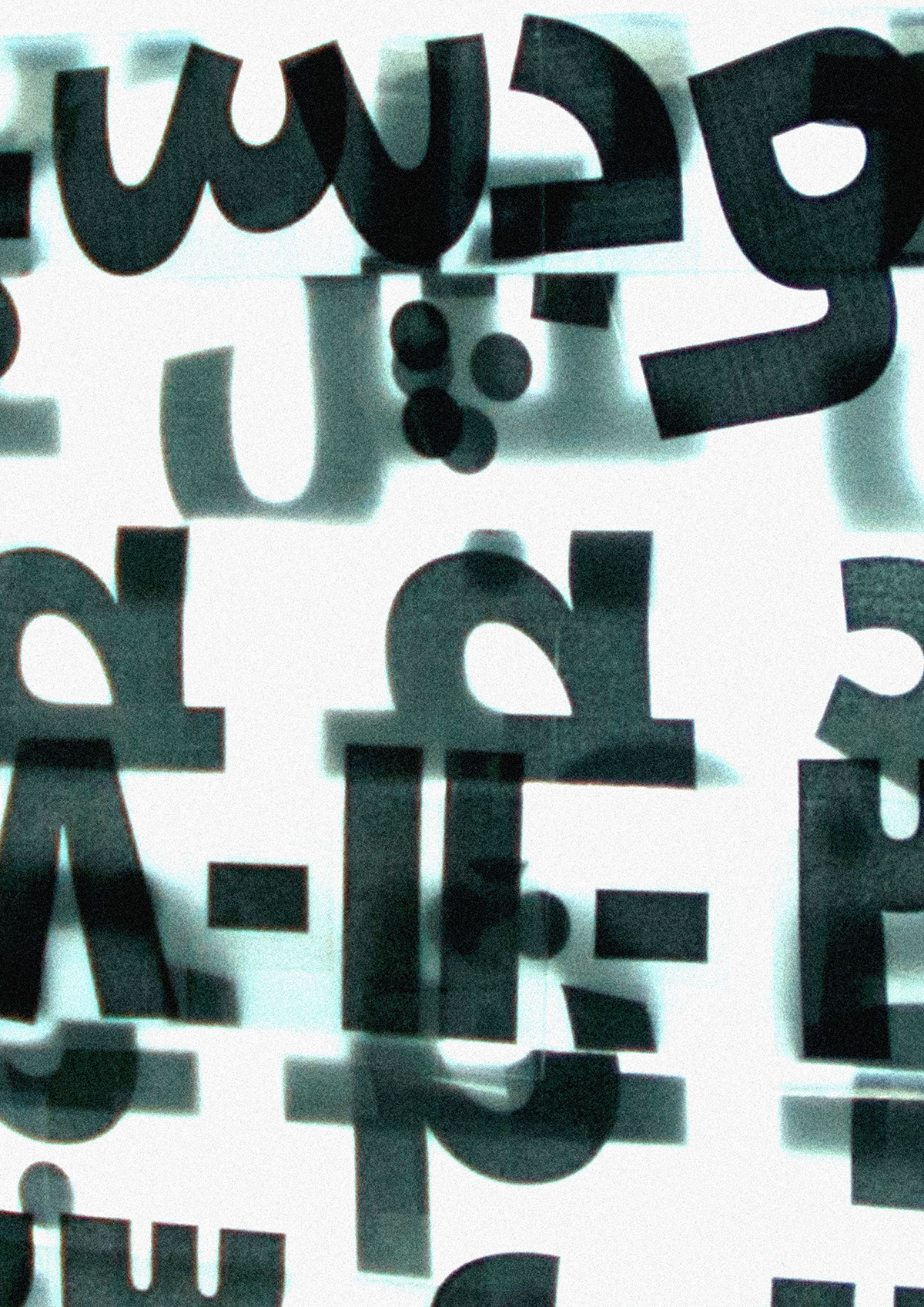 Weingart typography arabic poster Basel analog