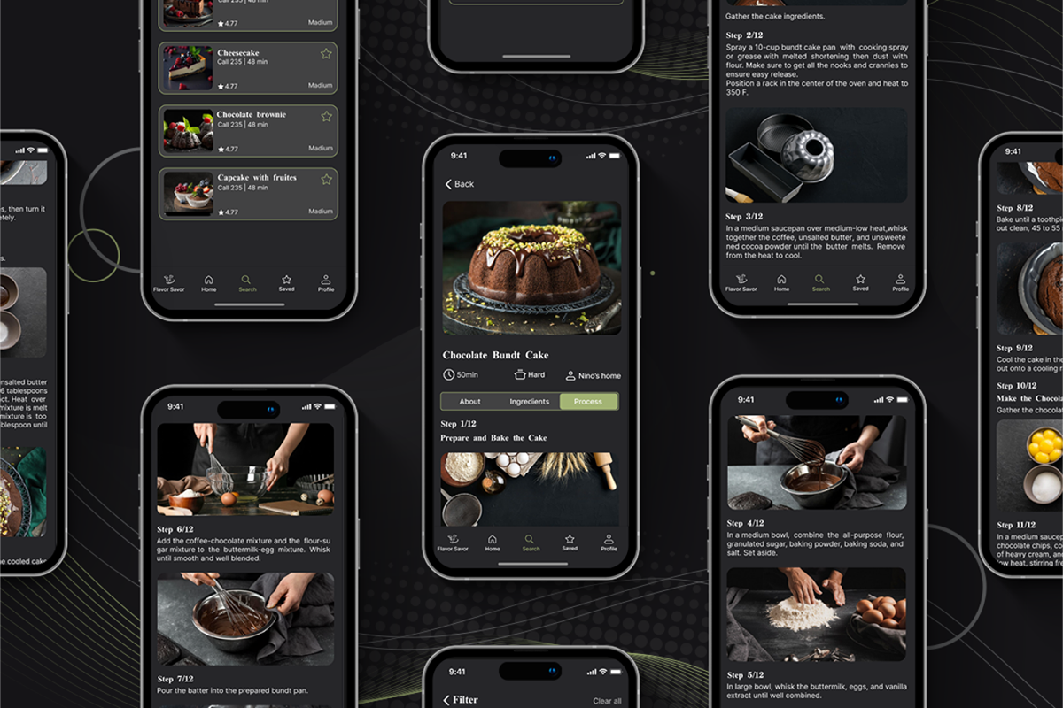 ux/ui landing page Website ui design user interface Experience Mobile app cooking app recipe Responsive