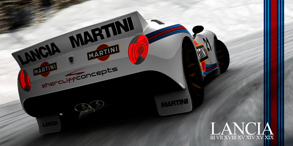 Lancia  chronos group b  rally car Martini Racing Stratos Delta  037