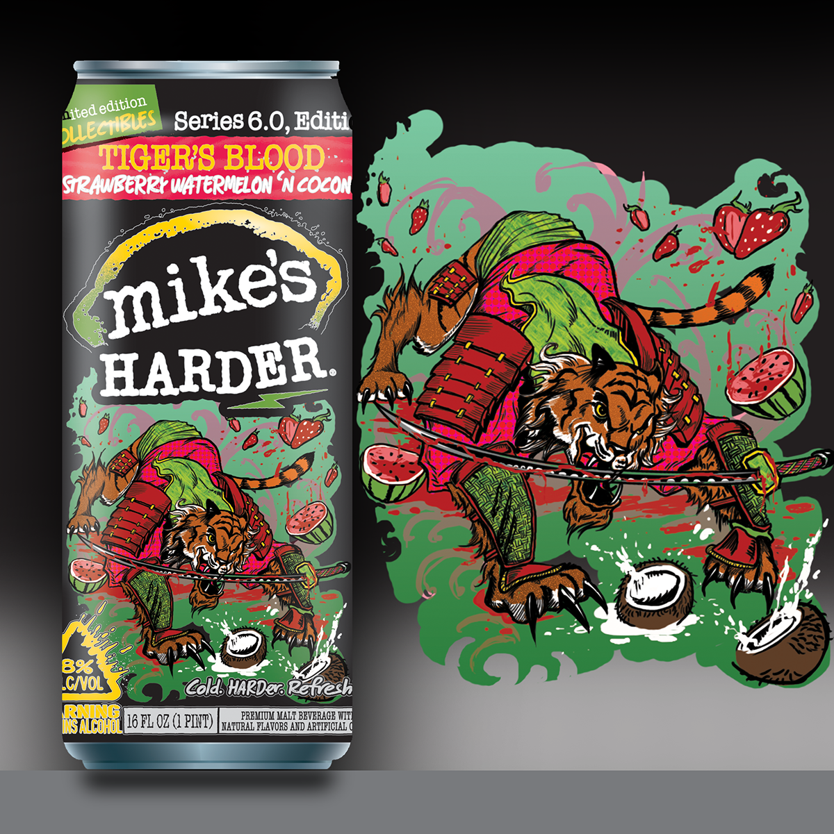 tiger blood Jamacan Lemonade Mike's Harder Mike's Hard alcohol design series seasonal