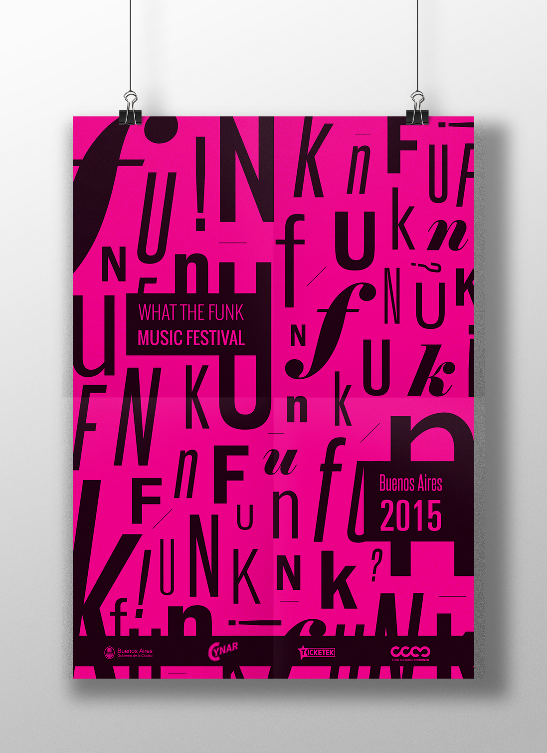 afiche festival festival funk editorial design  tipografia cosgaya sistema identidad branding  poster typography   editorial