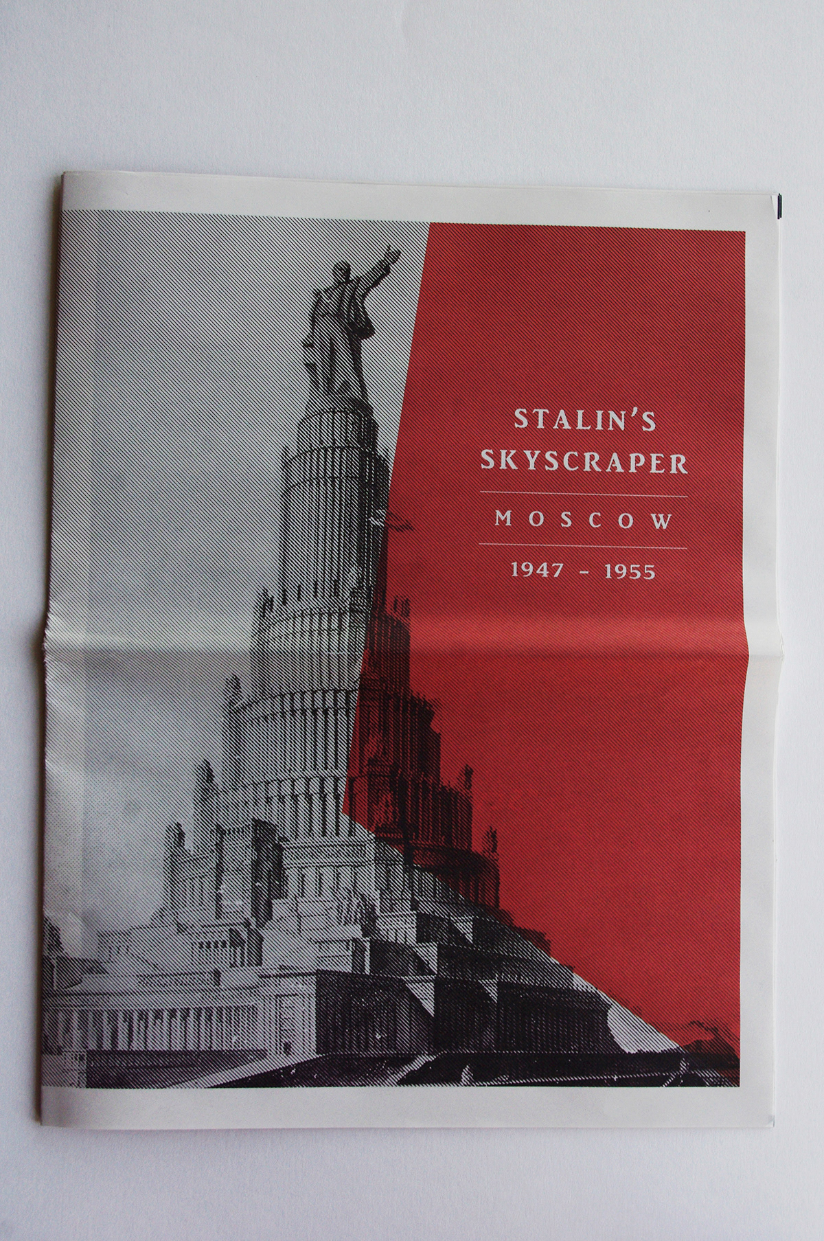 newsprint newspaper publication stalinist architecture skyscrapers Moscow