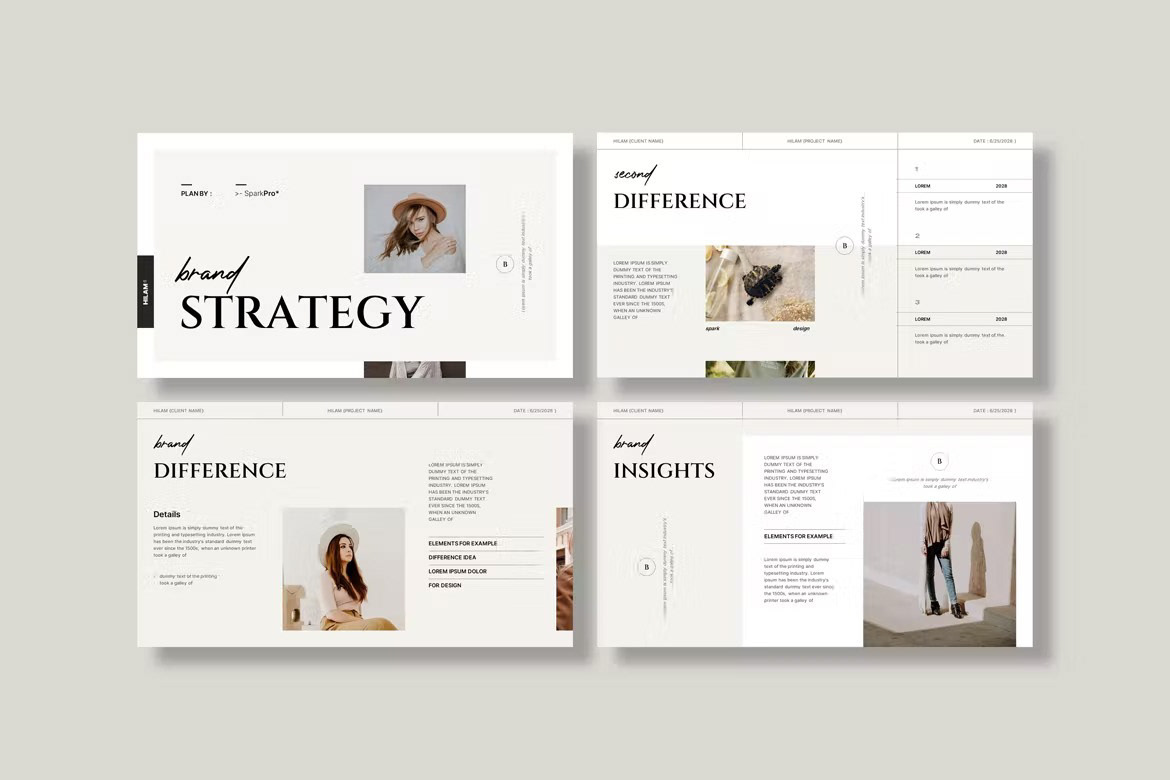 brand Brand Design brand identity branding  Branding design identity Powerpoint presentation template visual identity