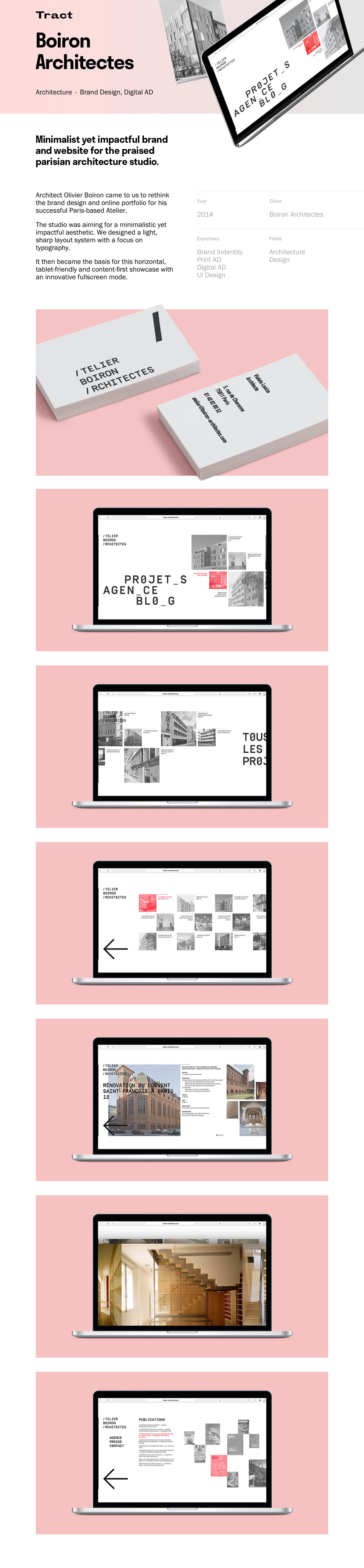 Paris architect slideshow fullscreen horizontal monospaced