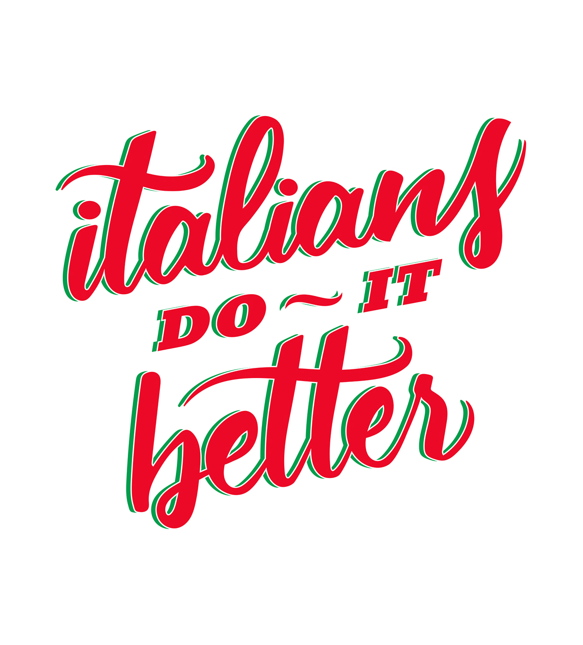 Italy italian Food  cooking kitchen print PASTO Handlettering lettering