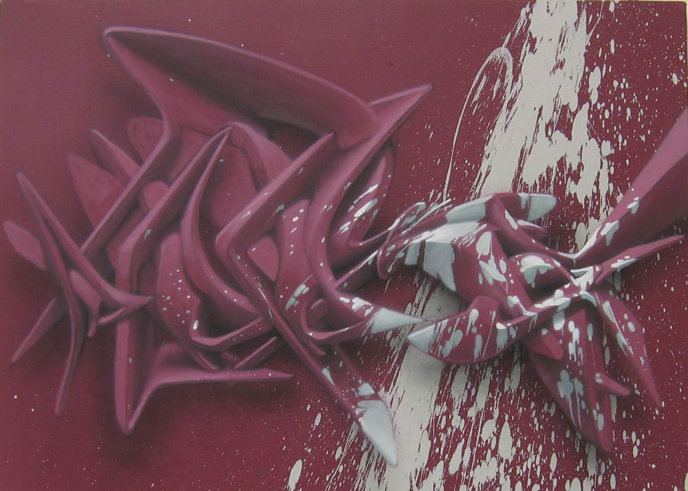 peeta Graffiti canvases splashes stains