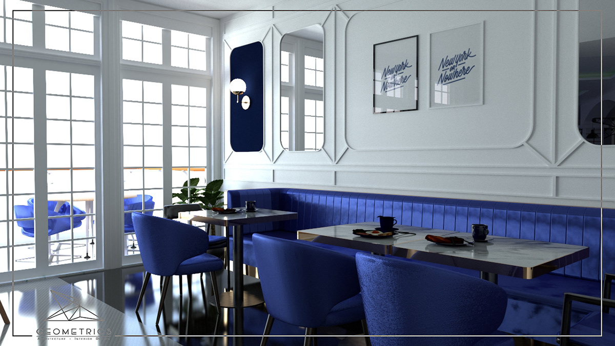 architecture interio design interiordesign modern cafe restaurant graphics france artdeco