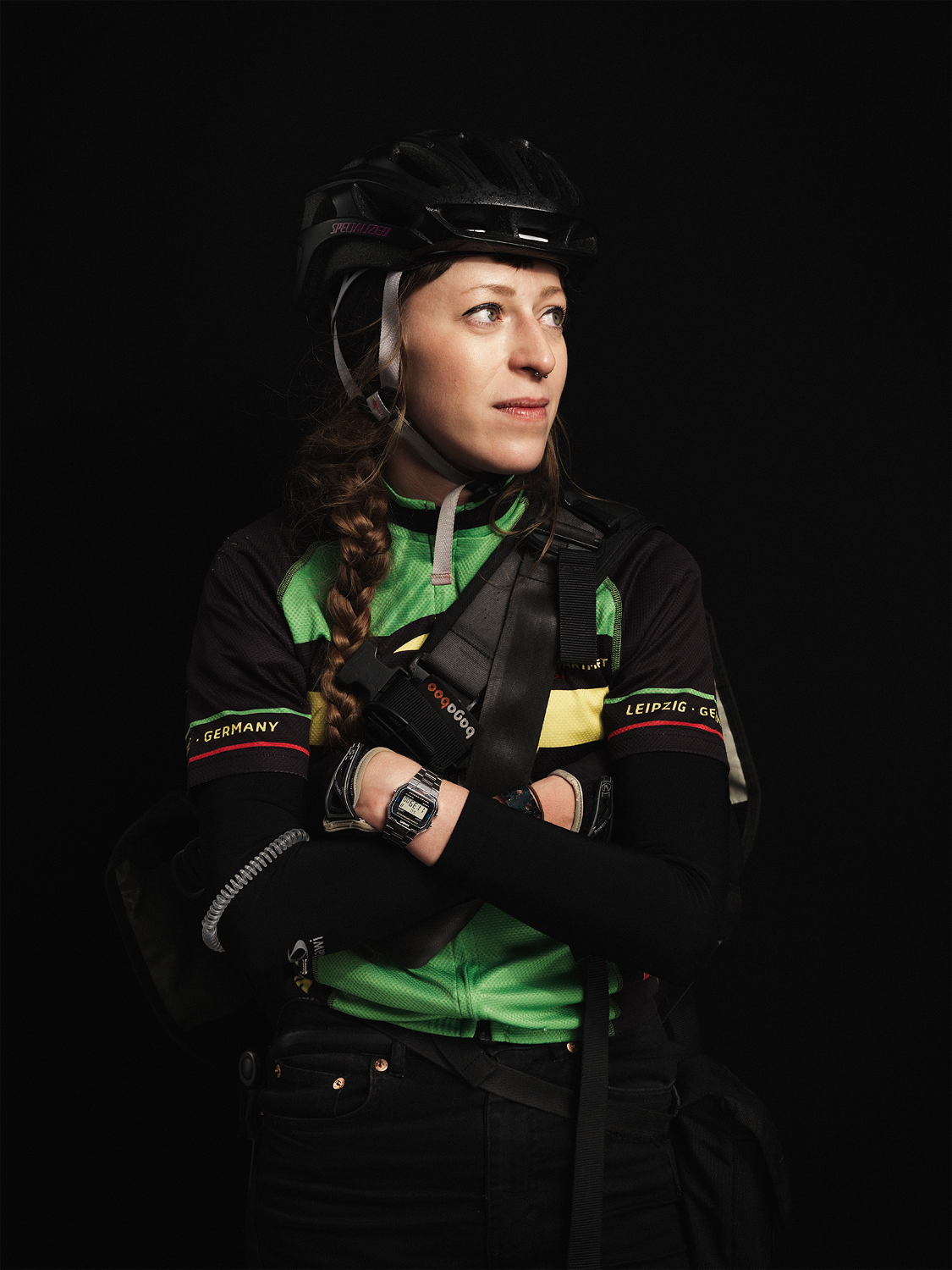portrait Bike sport Switzerland germany man woman messengers
