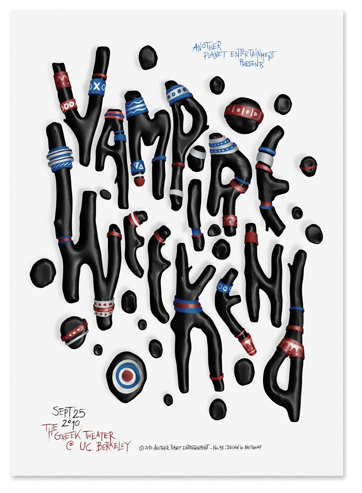 Vampire Weekend poster Another Planet Entartainment