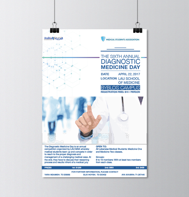 poster flyer medicine medical University modern Competition