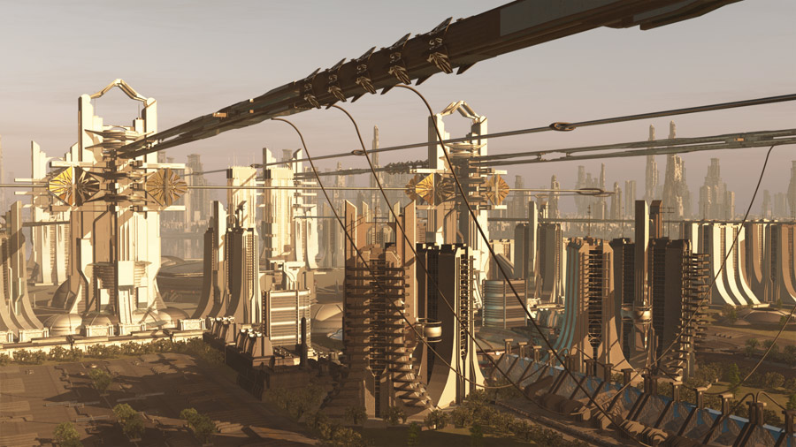 Scifi science fiction Game Art 2D 3D futuristic Environment design Matte Painting storytelling   scenery