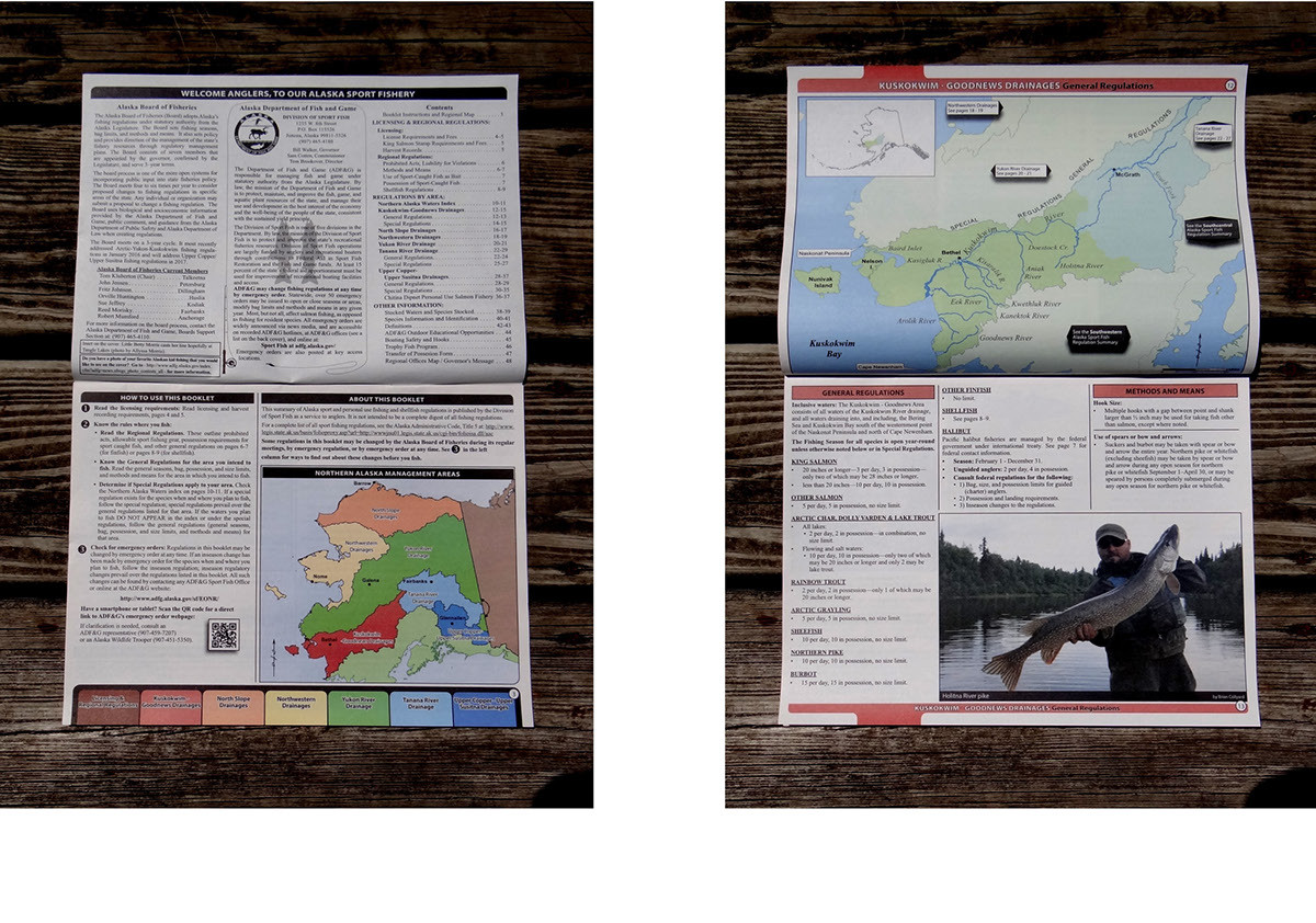 publication regulations fishing Booklet print design  publication design InDesign Layout