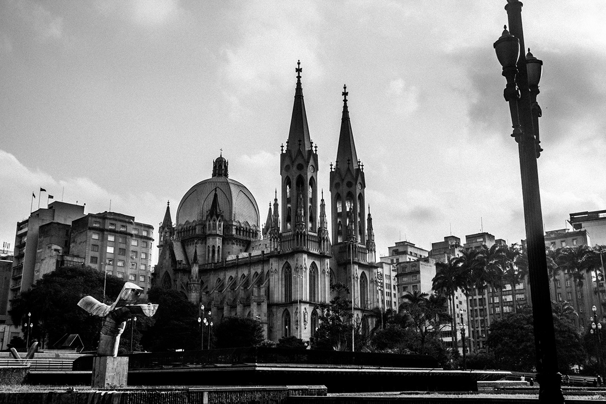 são paulo Brazil black & white centro histórico photographic architecture catedral da sé pinacoteca